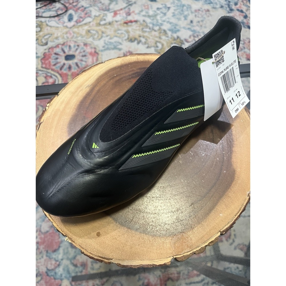Adidas Copa Pure III Elite Soccer Cleats Mens 11 Black New Laceless FG IE1616 - Picture 3 of 15